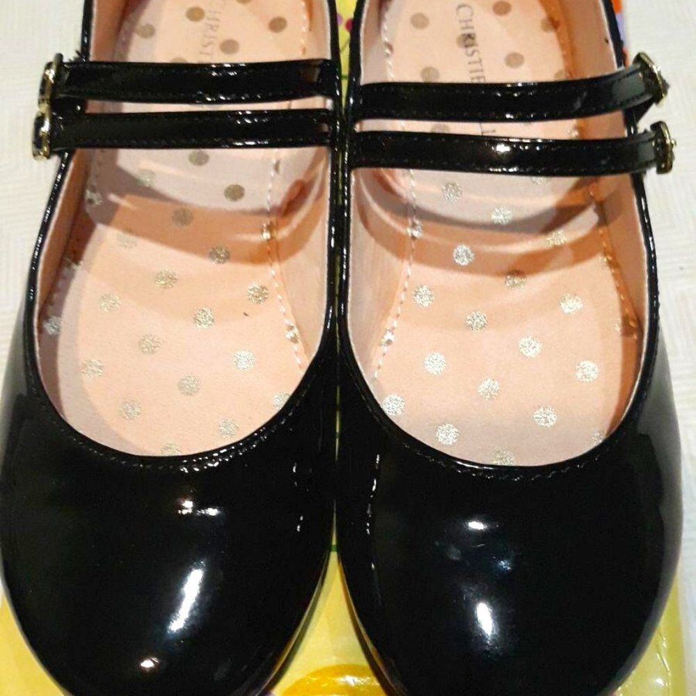 Brand Christie and Jill, Size 2 Little girl, Black Patent